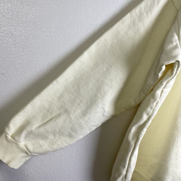 Weekends With Adele Sweatshirt XXL Cream Embroidered Hello Its Me Pullover *Flaw - Picture 5 of 11